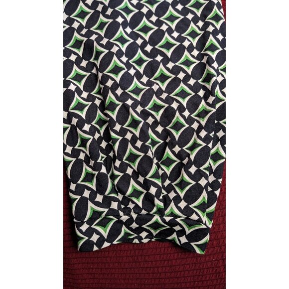 Women's Dress AK Anne Klein Wrap Green Black Long Sleeves Below Knee Knit SizeXL - Picture 12 of 12